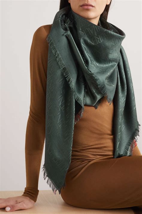 ysl schal wolle|YSL wool shawl.